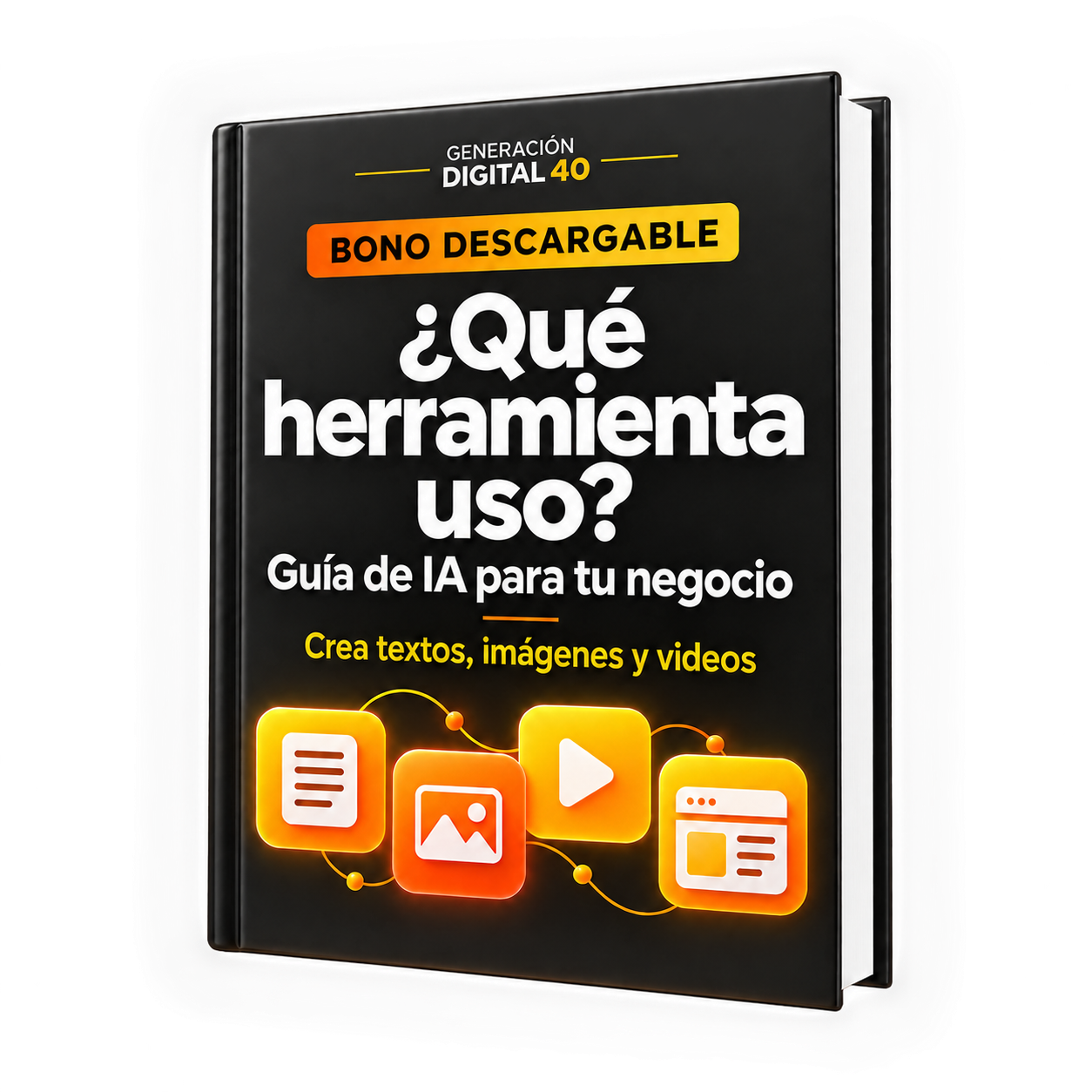 Portada del bono: ¿Qué herramienta uso? Guía de IA para tu negocio